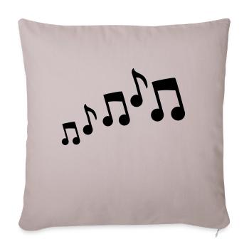 Music Design - Housse de coussin décorative 45 x 45 cm - taupe clair - Devant