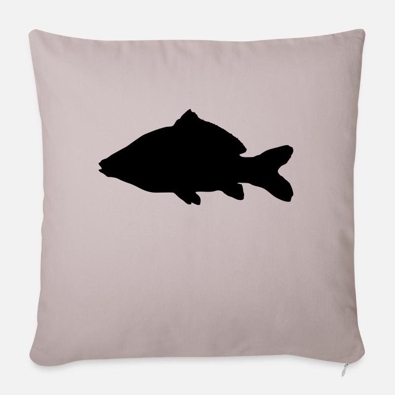 Carp - Sofa pillowcase 17,3'' x 17,3'' (45 x 45 cm) - light taupe