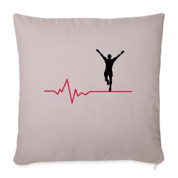 Jogger Puls - Sofakissenbezug 45 x 45 cm - helles Taupe - Vorne