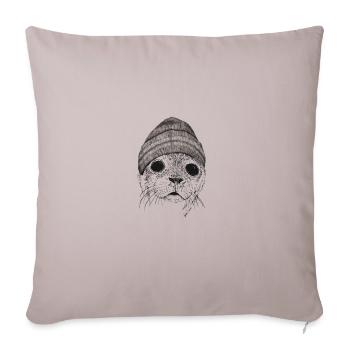 Seal Seal Ole - super mignon - Housse de coussin décorative 45 x 45 cm - taupe clair - Devant
