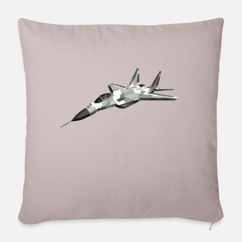 Mig29 - Sofakissenbezug 45 x 45 cm - helles Taupe