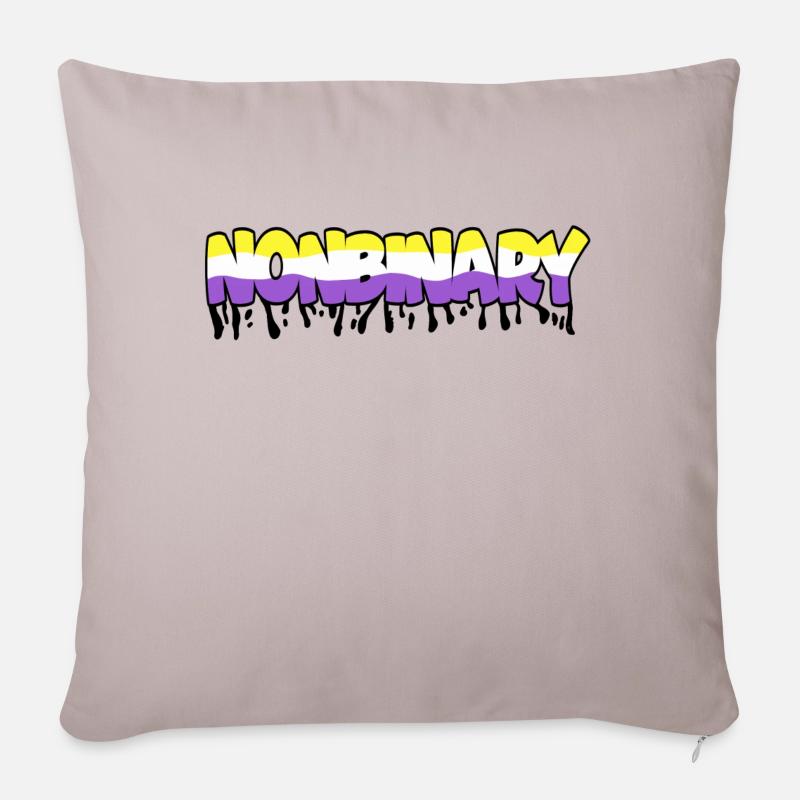 Nonbinary - Sofakissenbezug 45 x 45 cm - helles Taupe