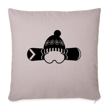 Snowboard Snowboarder - Sofa pillowcase 17,3'' x 17,3'' (45 x 45 cm) - light taupe - Front
