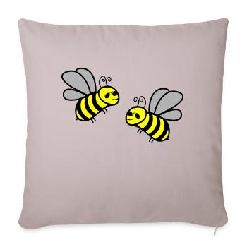 Bee Cool 2 - Sofa pillowcase 17,3'' x 17,3'' (45 x 45 cm) - light taupe - Front