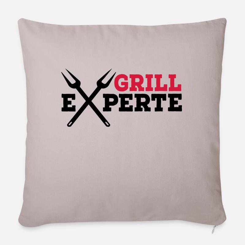 Grill - Sofakissenbezug 45 x 45 cm - helles Taupe