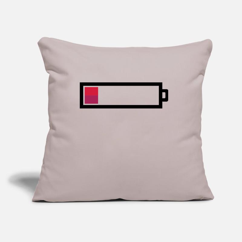 Empty Battery Sofa pillowcase 17,3'' x 17,3'' (45 x 45 cm)