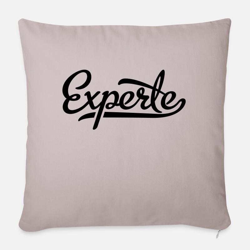 Experte - Sofakissenbezug 45 x 45 cm - helles Taupe