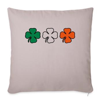 irish klee - Sofakissenbezug 45 x 45 cm - helles Taupe - Vorne