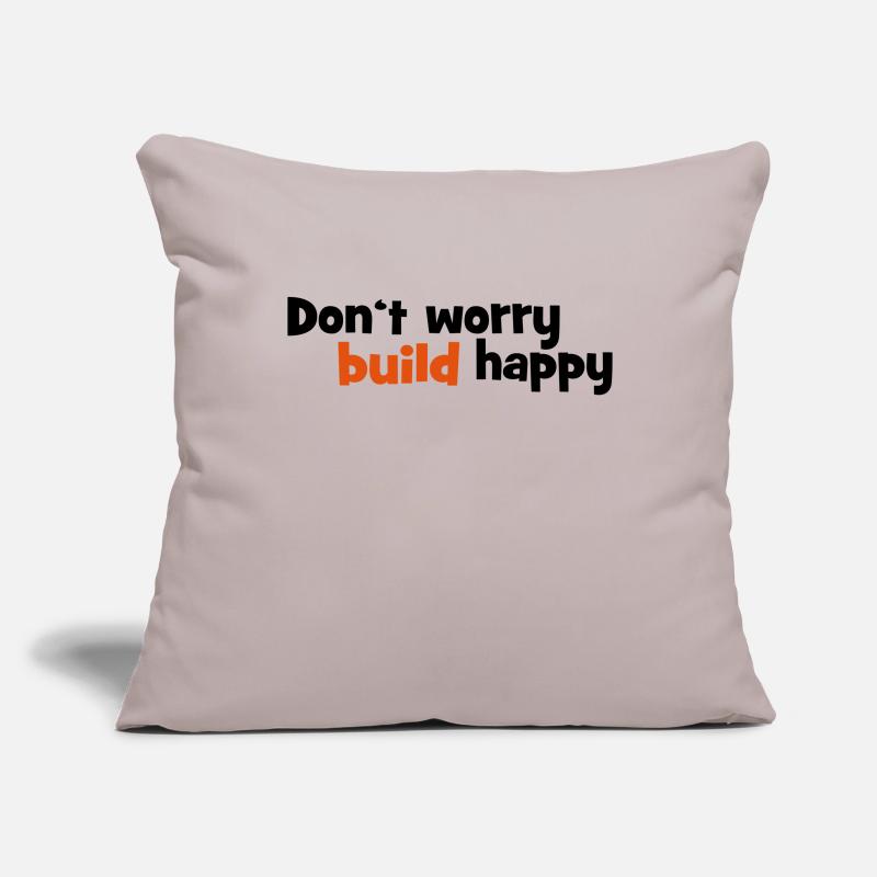 Construction Housse de coussin décorative 45 x 45 cm