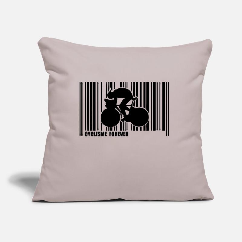 code barre cyclisme Housse de coussin décorative 45 x 45 cm