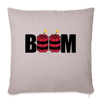 boom angezuendet tnt dynamit explodieren explosion - Sofakissenbezug 45 x 45 cm - helles Taupe - Vorne
