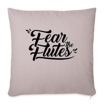 flûte - Housse de coussin décorative 45 x 45 cm - taupe clair - Devant