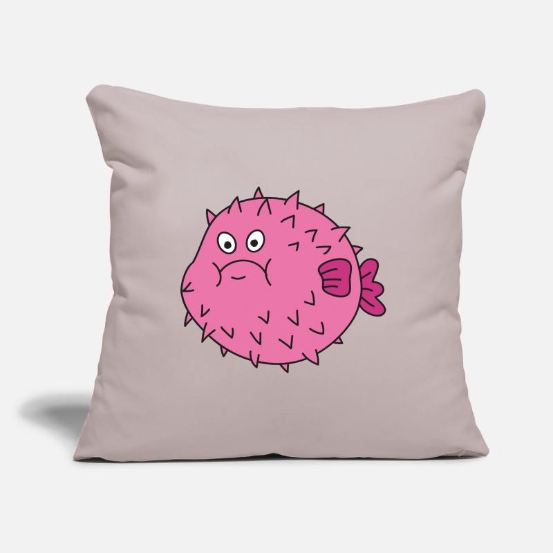 Poisson mignon mignon Housse de coussin décorative 45 x 45 cm