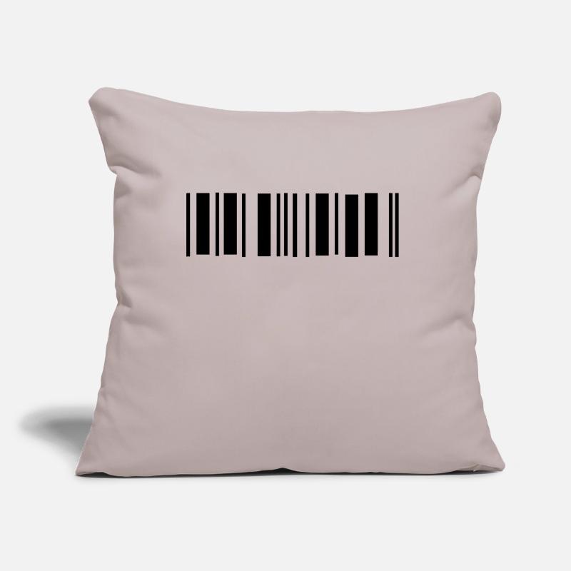 barcode Housse de coussin décorative 45 x 45 cm