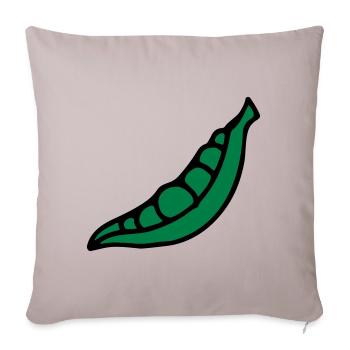 Pea pea pois - bean - Sofa pillowcase 17,3'' x 17,3'' (45 x 45 cm) - light taupe - Front