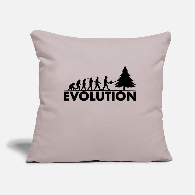 Kettensäge Evolution Schwarz Sofakissenbezug 45 x 45 cm