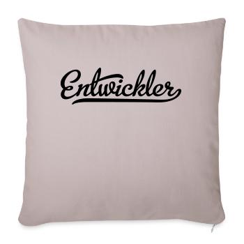 Entwickler - Sofakissenbezug 45 x 45 cm - helles Taupe - Vorne