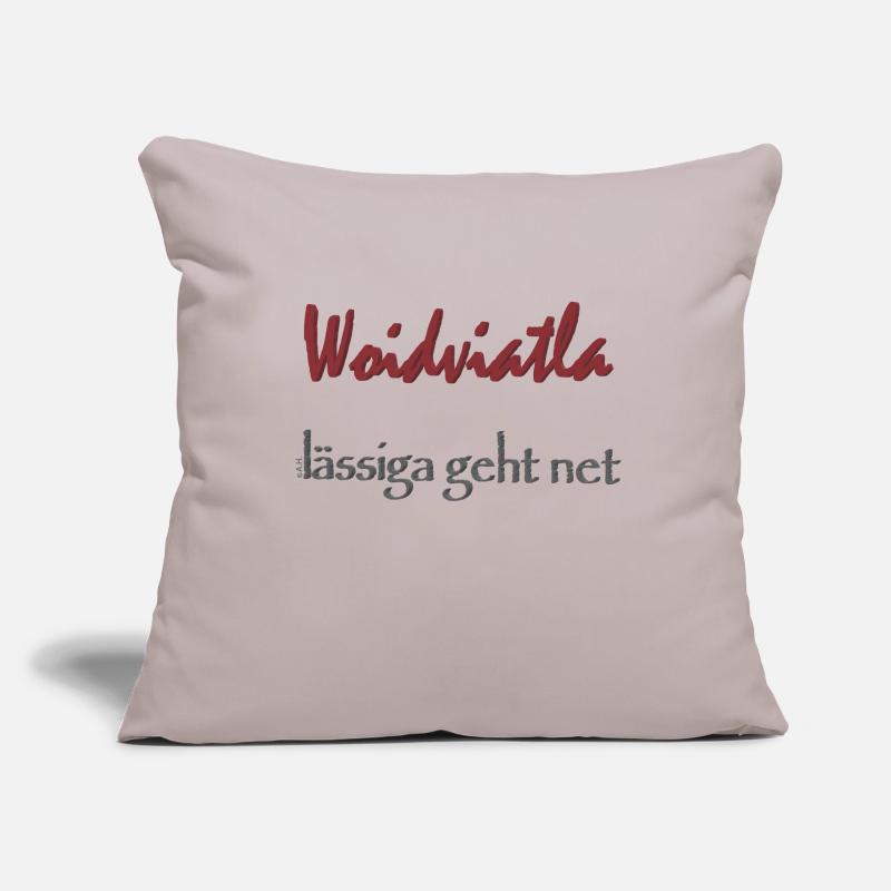Woidviatla ne devient pas plus décontracté Housse de coussin décorative 45 x 45 cm