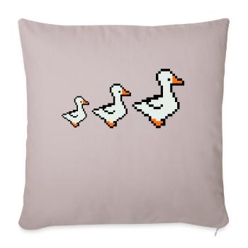 Pixel Ducks - Sofa pillowcase 17,3'' x 17,3'' (45 x 45 cm) - light taupe - Front