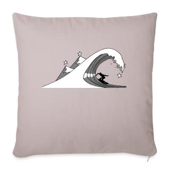 Star Surfing - Sofa pillowcase 17,3'' x 17,3'' (45 x 45 cm) - light taupe - Front