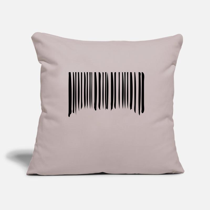 Barcode Strokes Lines Scribbled Barcode Scan Sofa pillowcase 17,3'' x 17,3'' (45 x 45 cm)