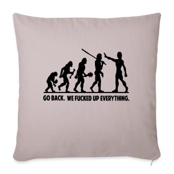 goback - Sofakissenbezug 45 x 45 cm - helles Taupe - Vorne