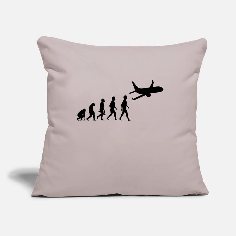 plane fliers fly evolution pilots cockpit Sofa pillowcase 17,3'' x 17,3'' (45 x 45 cm)