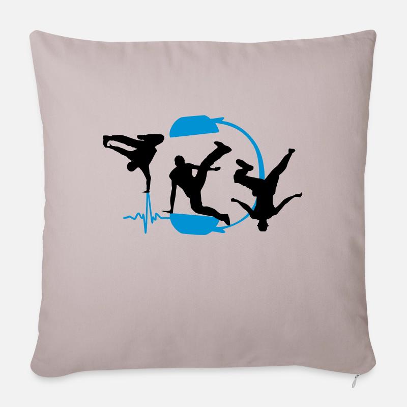 breakdancer - Housse de coussin décorative 45 x 45 cm - taupe clair