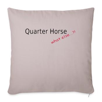 Quarter Horse, what else - Sofa pillowcase 17,3'' x 17,3'' (45 x 45 cm) - light taupe - Front