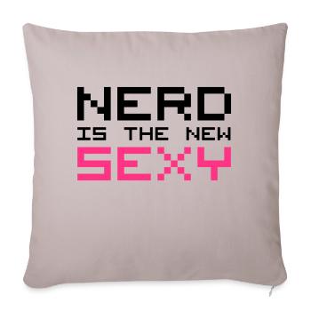 Nerd Is The New Sexy - Housse de coussin décorative 45 x 45 cm - taupe clair - Devant