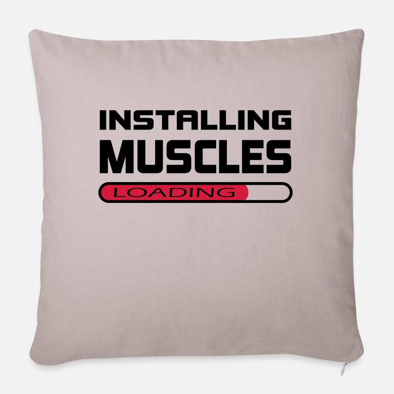 Installing Muscles Install Muscle Gift - Sofa pillowcase 17,3'' x 17,3'' (45 x 45 cm) - light taupe