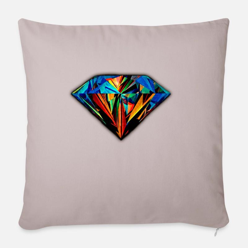 diamond - Sofakissenbezug 45 x 45 cm - helles Taupe
