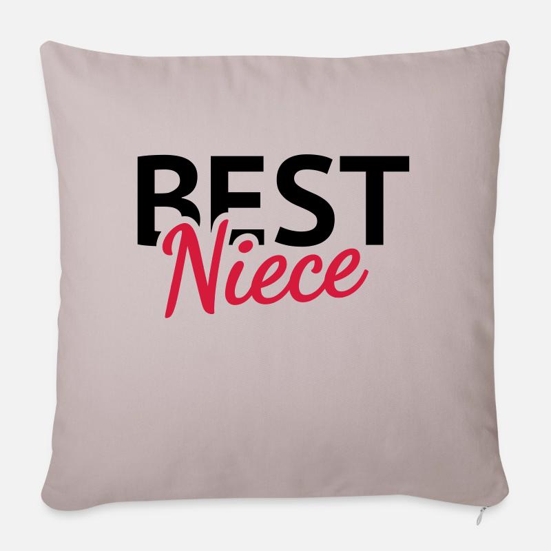 Best Niece - Housse de coussin décorative 45 x 45 cm - taupe clair