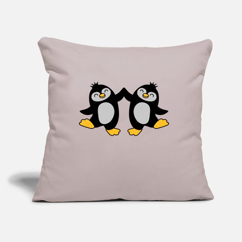 High Five Begrüßung Pinguine Sofakissenbezug 45 x 45 cm