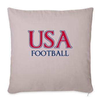 USA Football - National Colors - United States - Sofakissenbezug 45 x 45 cm - helles Taupe - Vorne