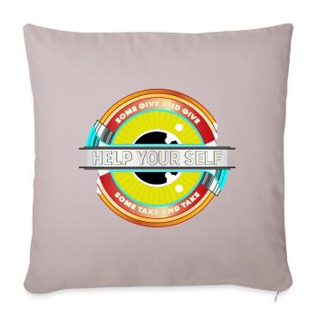 Help Your Self - Sofakissenbezug 45 x 45 cm - helles Taupe - Vorne