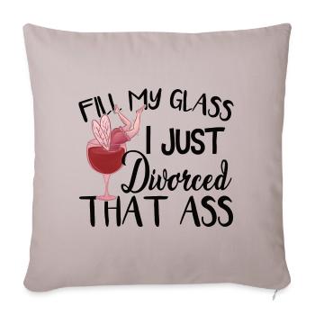 I Just Divorced - Sofa pillowcase 17,3'' x 17,3'' (45 x 45 cm) - light taupe - Front