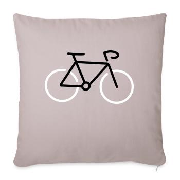 Bicycle - Sofa pillowcase 17,3'' x 17,3'' (45 x 45 cm) - light taupe - Front