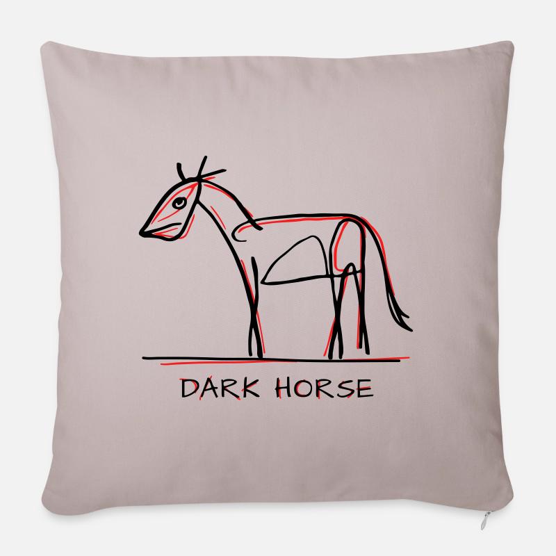 (Drôle) Candidat inattendu - Housse de coussin décorative 45 x 45 cm - taupe clair