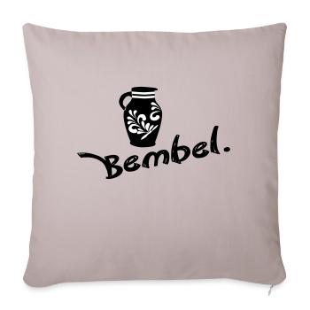 Bembel. - Das Frankfurt Original #069 #Frankfurt - Sofakissenbezug 45 x 45 cm - helles Taupe - Vorne