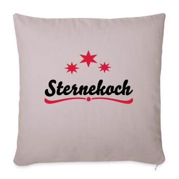 Tablier de cuisine Star Chef - Housse de coussin décorative 45 x 45 cm - taupe clair - Devant