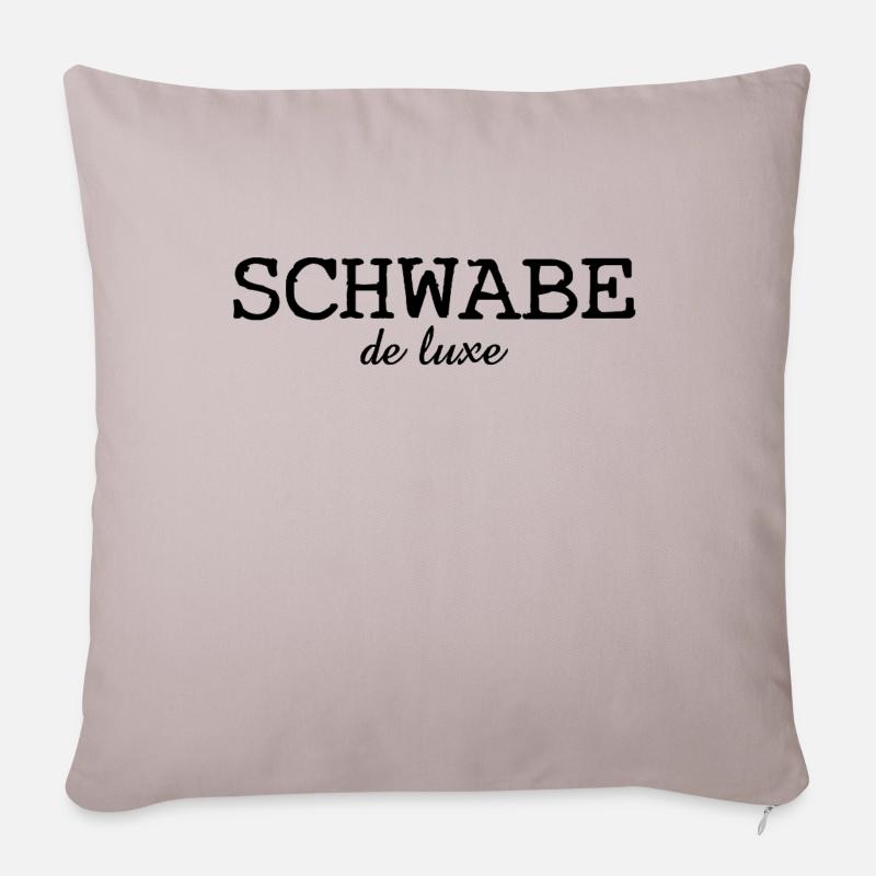 Schwabe le luxe - Stuttgart - deluxe - Sofakissenbezug 45 x 45 cm - helles Taupe