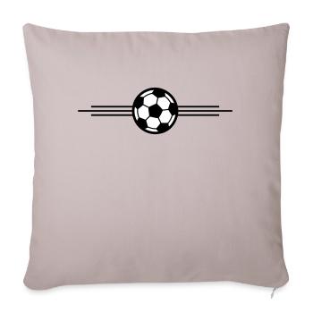 Soccer Ball Icon - Sofa pillowcase 17,3'' x 17,3'' (45 x 45 cm) - light taupe - Front