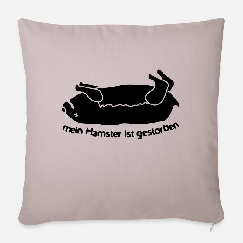tote Hamster - Sofakissenbezug 45 x 45 cm - helles Taupe