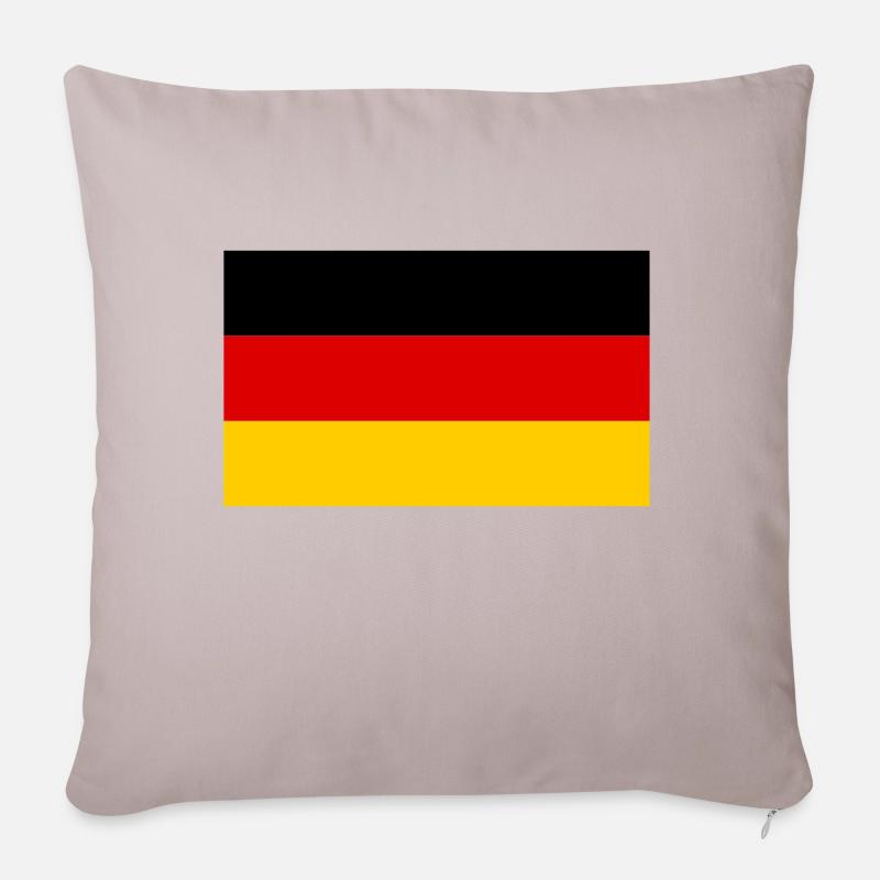 Aleman - Housse de coussin décorative 45 x 45 cm - taupe clair