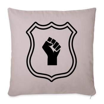 Hand Coat of Arms - Sofa pillowcase 17,3'' x 17,3'' (45 x 45 cm) - light taupe - Front
