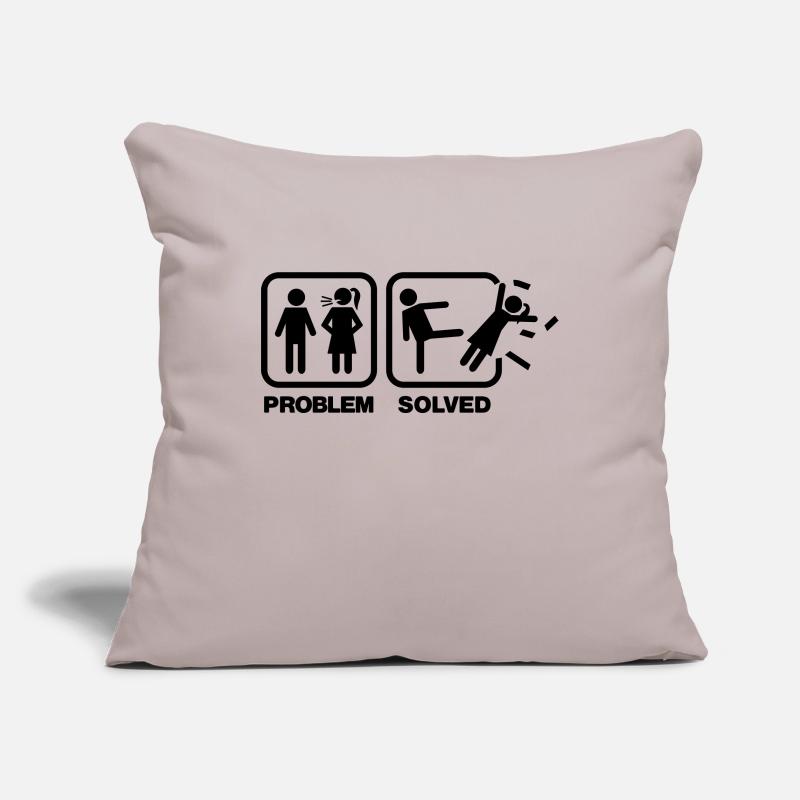 problem solved Housse de coussin décorative 45 x 45 cm