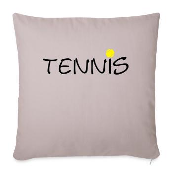 Balle de tennis tennis ball clubs 2C sportifs. - Housse de coussin décorative 45 x 45 cm - taupe clair - Devant