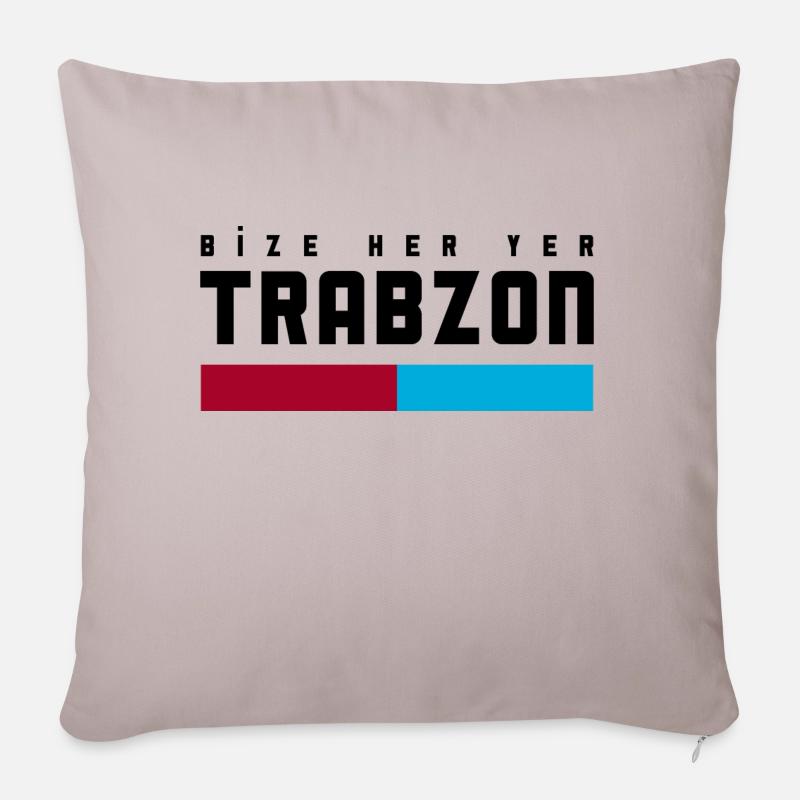Bize her yer Trabzon - Sofakissenbezug 45 x 45 cm - helles Taupe