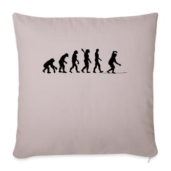 Slackline Cadeau Slackliner Tricklining - Housse de coussin décorative 45 x 45 cm - taupe clair - Devant